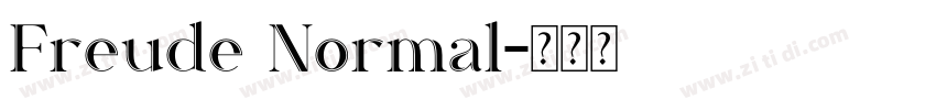 Freude Normal字体转换